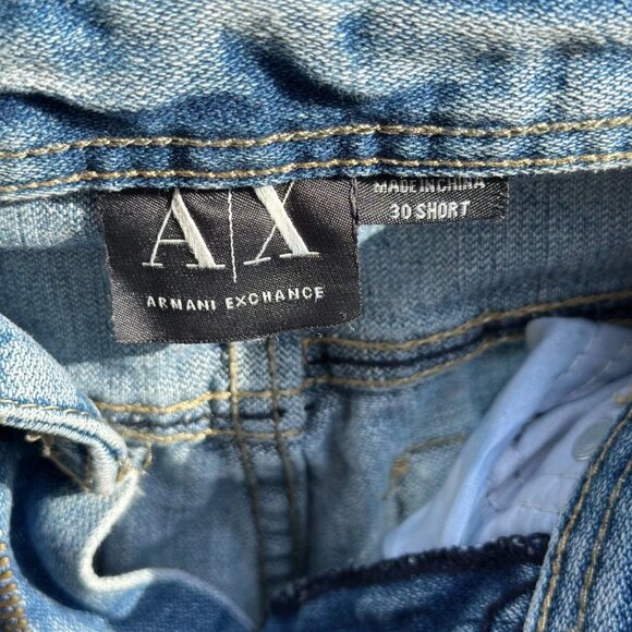 ARMANI EXCHANGE AX Size 30 Straight Blue Dark Wash Jeans - Picture 4 of 8